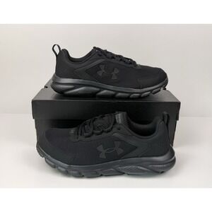 Under Armour Charged Assert Women's Size 9 D Wide Black/Black 3024862-002